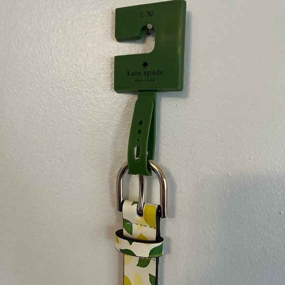 Kate Spade Leather Lemon Lime πβπ© π Print Belt Bag Fanny Pack sz L/XL NWT - Picture 9 of 9